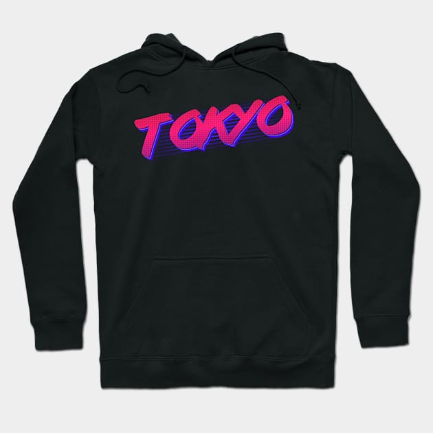 Retro 80s Tokyo Japan Hoodie by Flippin' Sweet Gear